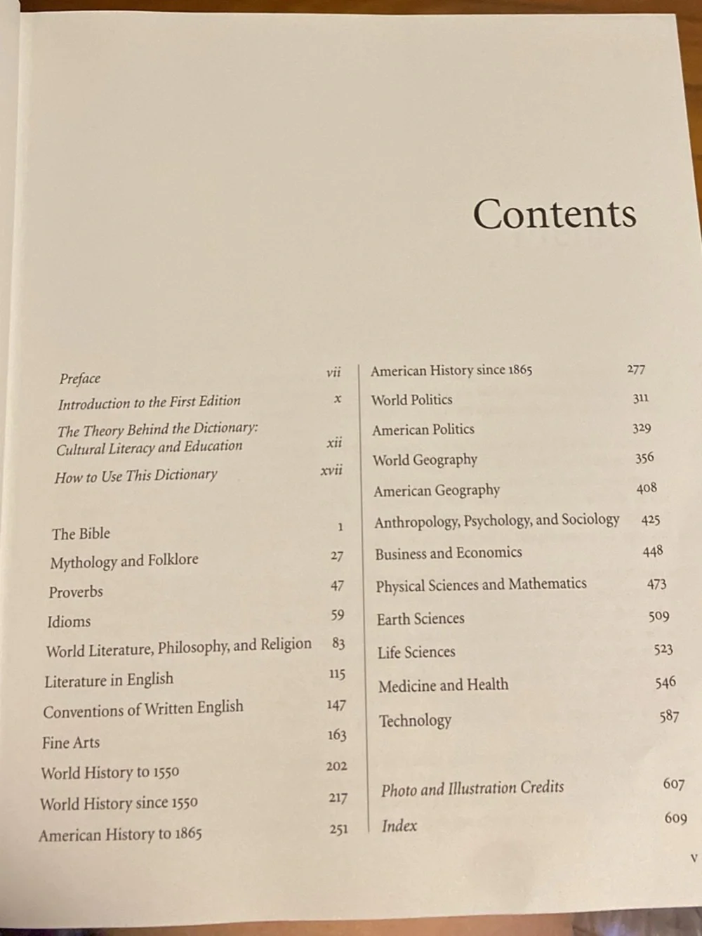 History Reference book American World Mythology Literature Art Science Math Med